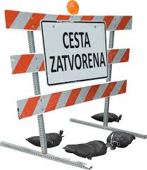 zatvorena cesta