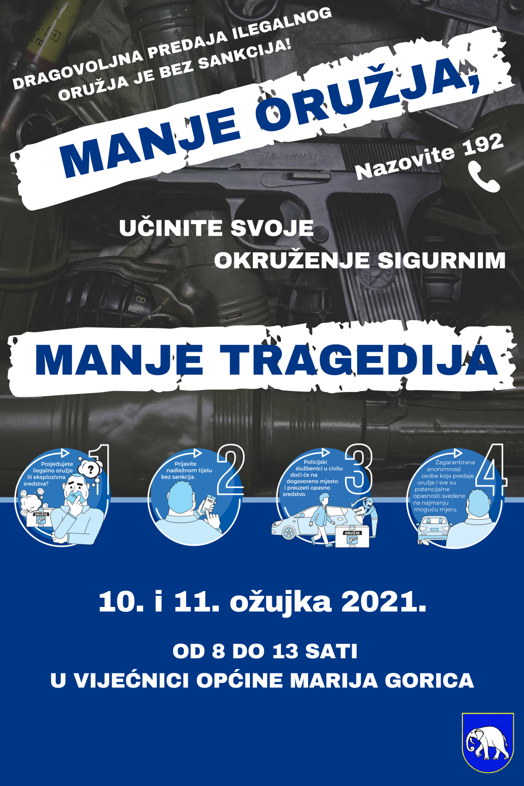 PLAKAT MANJE ORUZJA